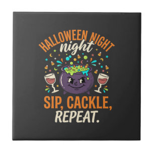 Carreau Joie de la fête de la sorcière d'Halloween