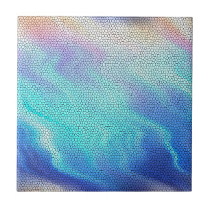 Carreau Joli Aqua bleu violet pastel carrelage mosaïque