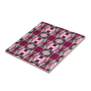 Carreau Joli bloc de couleur rose et vert 