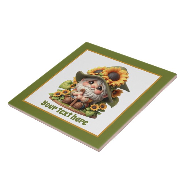 Carreau Joli jardin des amateurs de tournesol (Côté)