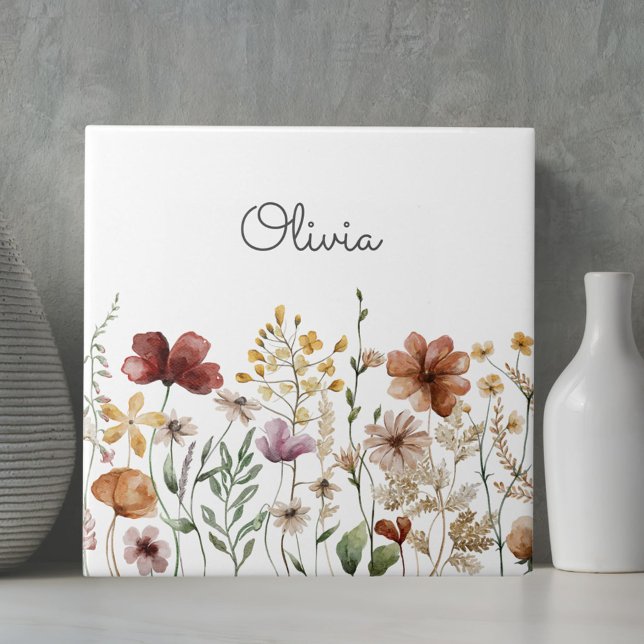 Carreau Joli jardin Fleur sauvage Floral (Close up)