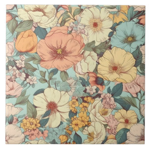 Carreau Joli jardin fleuri