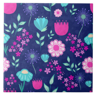 Carreau Joli motif floral de fond