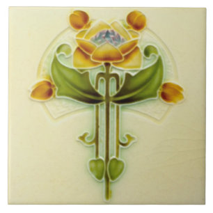 Carreau Joli Repro Art Nouveau Floral