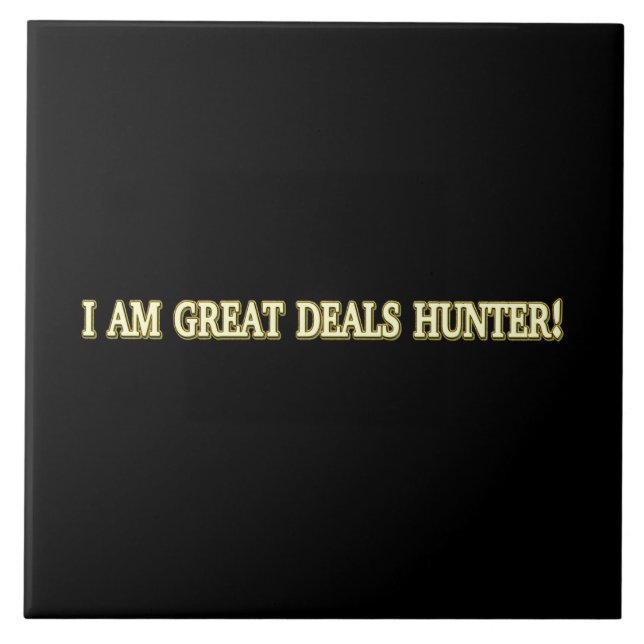 Carreau Jolie conception d'oeuvres d'art "Great Deals Hunt (Devant)