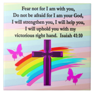 CARREAU JOLIE ISAIAH 41:10 BIBLE VERSE DESIGN