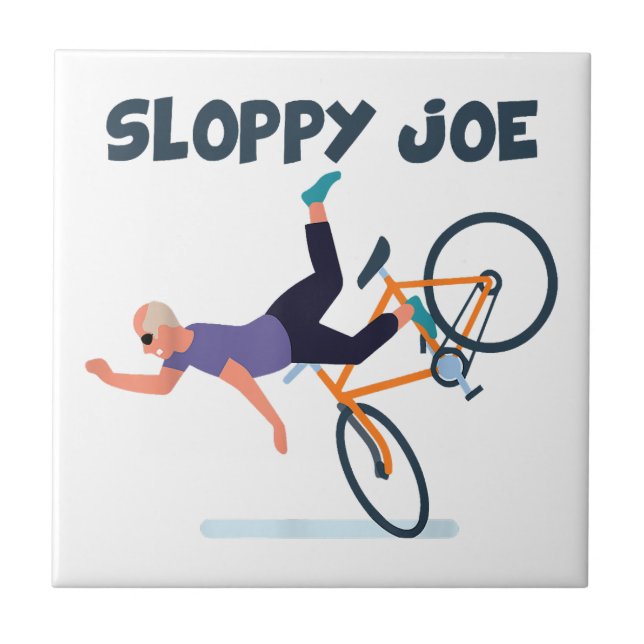 Carreau Jolie Joe Funny Biden Chemise Sloppy Joe Biden Fun (Devant)