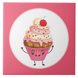 Carreau jolie pâtisserie de cupcake décor cuisine