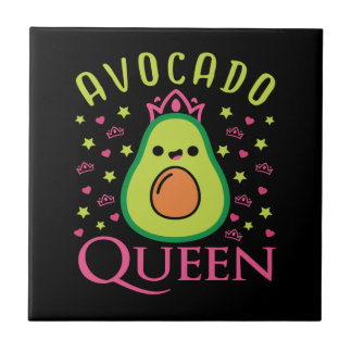 Carreau Jolie Reine de l'Avocat au Cœur Fille Céto Cuisina