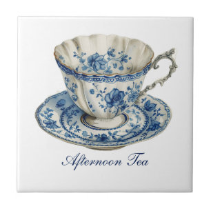 Carreau Jolie "Thé d'après-midi" Floral Teacup Carrelage c