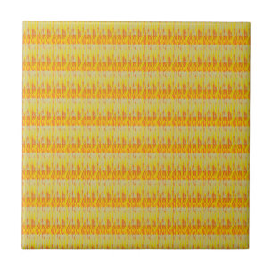 Carreau Jolies couleurs chaudes jaune citron rose orange