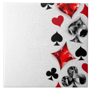 Carreau Joueur de poker Joueur de cartes de jouer costumes