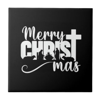 Carreau Joyeux Christ Mas chrétien Noël Jésus-Christm