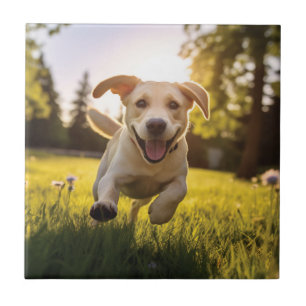 Carreau Joyeux Labrador Puppy Running
