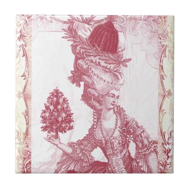 Carreau Joyeux Noel (rouge) (Devant)