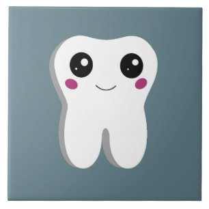 Carreau Joyeux sourire Dental Tooth Cute