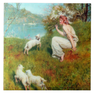 Carreau Joys of Spring (par John Collier)