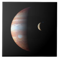 Jupiter Géant Gaz Planète & Io Galilée Lune