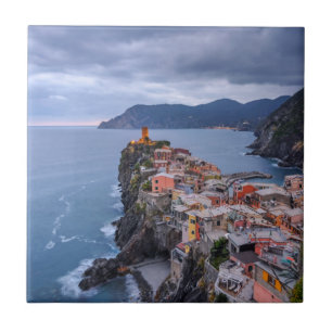 Carreau Juste après le coucher du soleil   Vernazza,