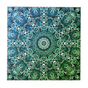 Carreau Kaliedoscope marocain géométrique de style ornemen