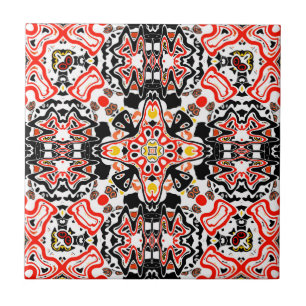 Carreau Kaliedoscope marocain géométrique de style ornemen