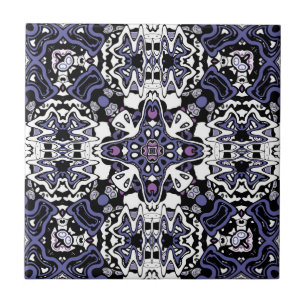 Carreau Kaliedoscope marocain géométrique de style ornemen