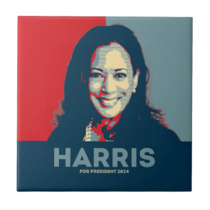 Carreau Kamala Harris pour le président 2024 - Hope