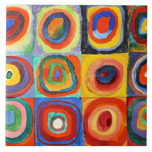 Carreau Kandinsky - Carrés aux cercles concentrés