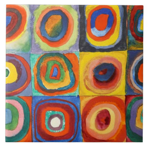 Carreau Kandinsky - Carrés aux cercles concentrés