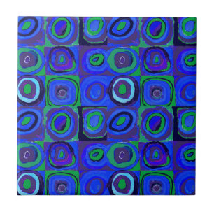 Carreau Kandinsky Farbstudie Carrés Bleus Cercle Carré