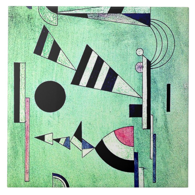 Carreau Kandinsky - Immergé en vert (Devant)