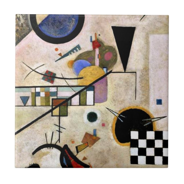 Carreau Kandinsky - Les accords s'opposent, (Devant)