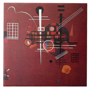 Carreau Kandinsky - Rouge mouillé