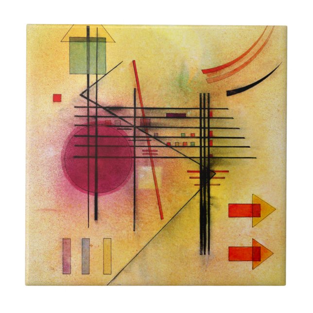 Carreau Kandinsky - Vibrant, peinture abstraite populaire (Devant)