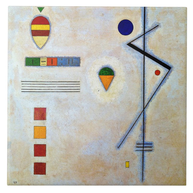Carreau Kandinsky - Von-Zu, célèbre oeuvre abstraite (Devant)
