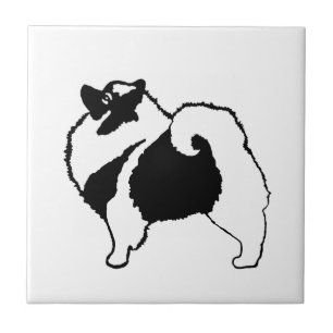 Carreau Keeshond Graphics - Cute Original Dog Art