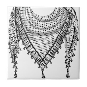 Carreau Keffiyeh Écharpe palestinienne tissu traditionnel