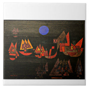 Carreau Klee - Bateaux dans la Nuit