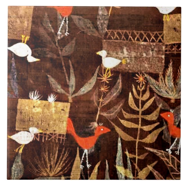 Carreau Klee - Jardin des oiseaux (Devant)
