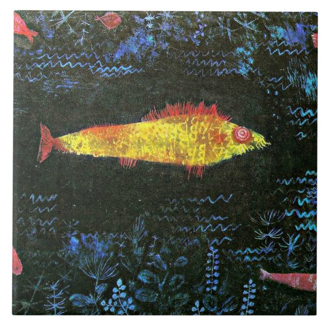 Carreau Klee : Le poisson rouge (Devant)