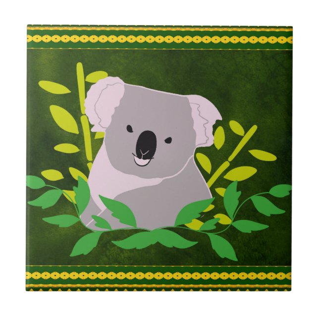 Carreau Koala dans la jungle (Devant)