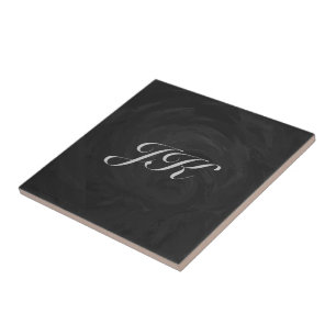 Carreau Kohl Black Monogramme personnalisé
