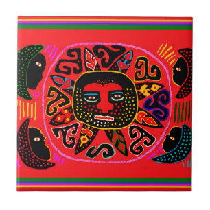 Carreau Kuna Tribal Del Sol