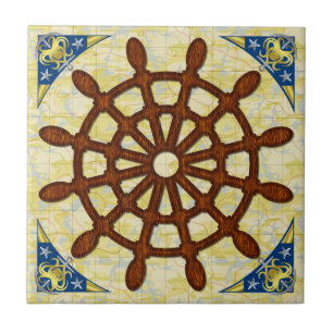 Carreau La barre de bateau roulent dedans la navigation