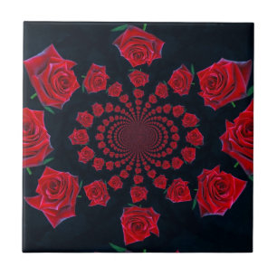 Carreau La beauté des Roses : Imaginaire floral