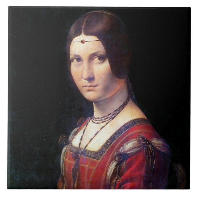 Carreau La Belle Ferronnière, Léonard de Vinci (Devant)