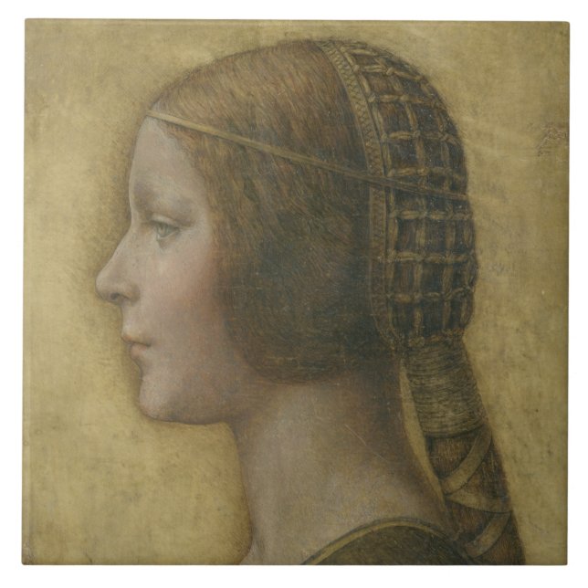 Carreau La Belle Princesse (par Léonard de Vinci) (Devant)