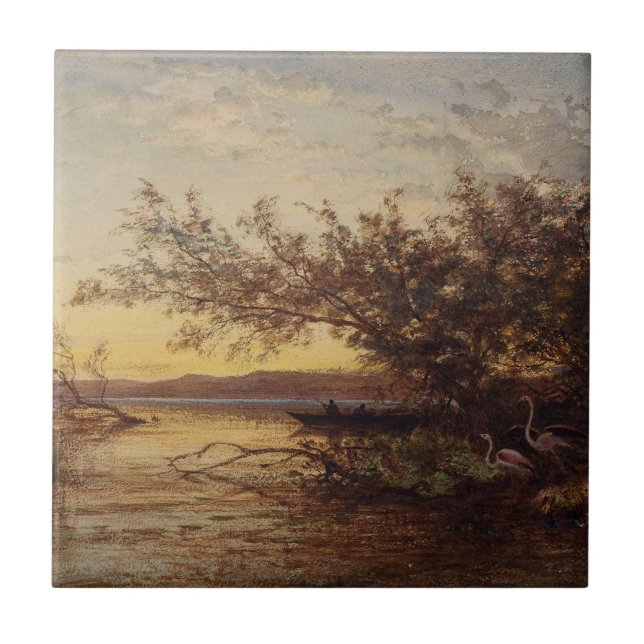 Carreau La Camargue, Coucher De Soleil - Félix Ziem (Devant)