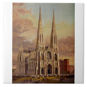 Carreau La cathédrale Saint-Patrick dans le Midtown Manhat