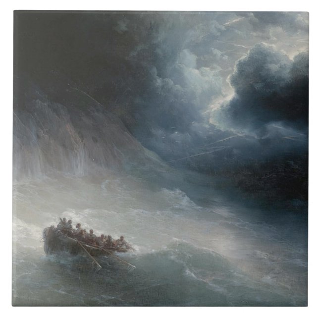 Carreau La colère des mers (par Ivan Aivazovsky) (Devant)